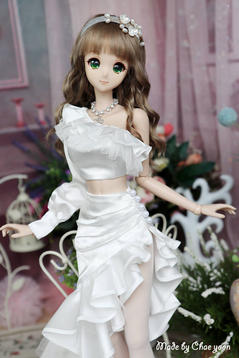 ** smartdoll dress set-Attractive look- white (One-off) **_画像9