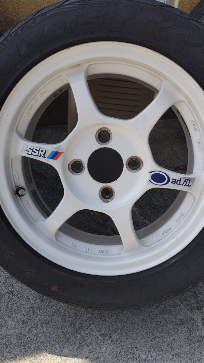 ★絶版★最軽量★SSR typeC 14インチ5j+38 PCD100-4H 165/55R14 2022年製造バリ山4本セットの画像4