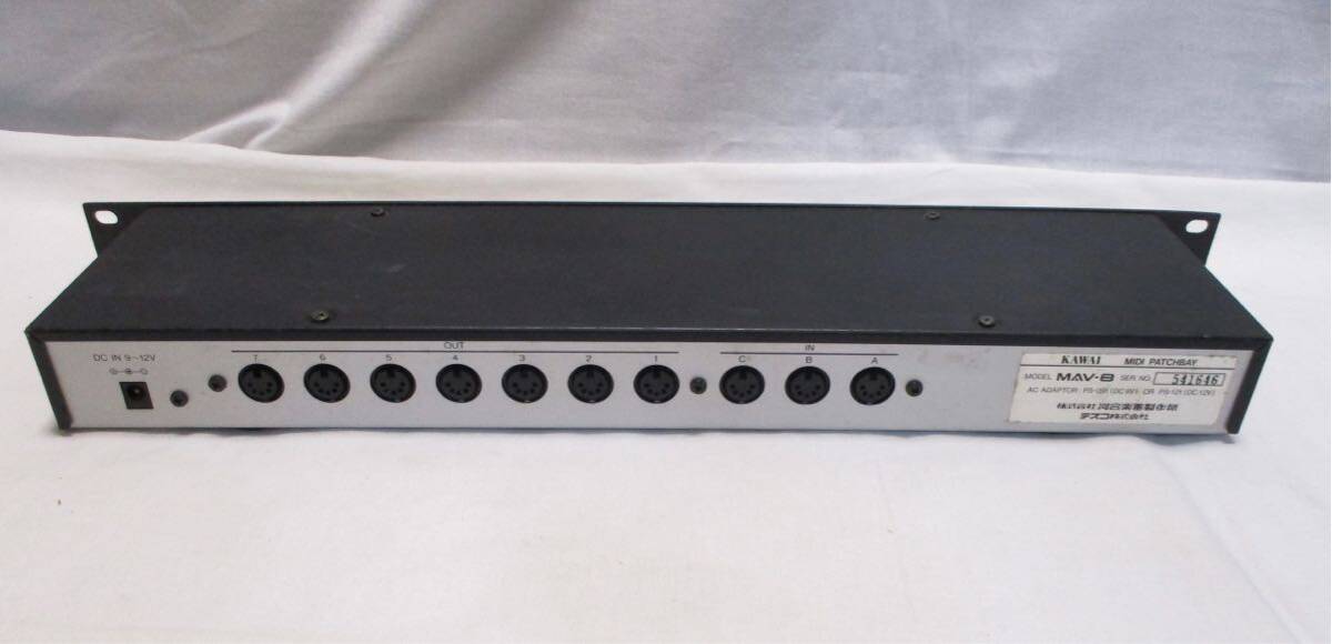 M240322G80*KAWAI MAV-8 MIDI PATCHBAY наборное поле mab пчела Kawai аудио * адаптор отсутствует * Yahoo auc .... отправка!*