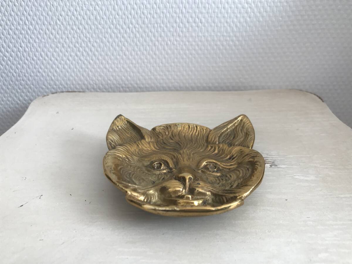 フランス 蚤の市 アンティーク 猫 小皿 灰皿 アスティエ ブラス フランス 蚤の市 アンティーク 猫 小皿 灰皿 アスティエ ブラス