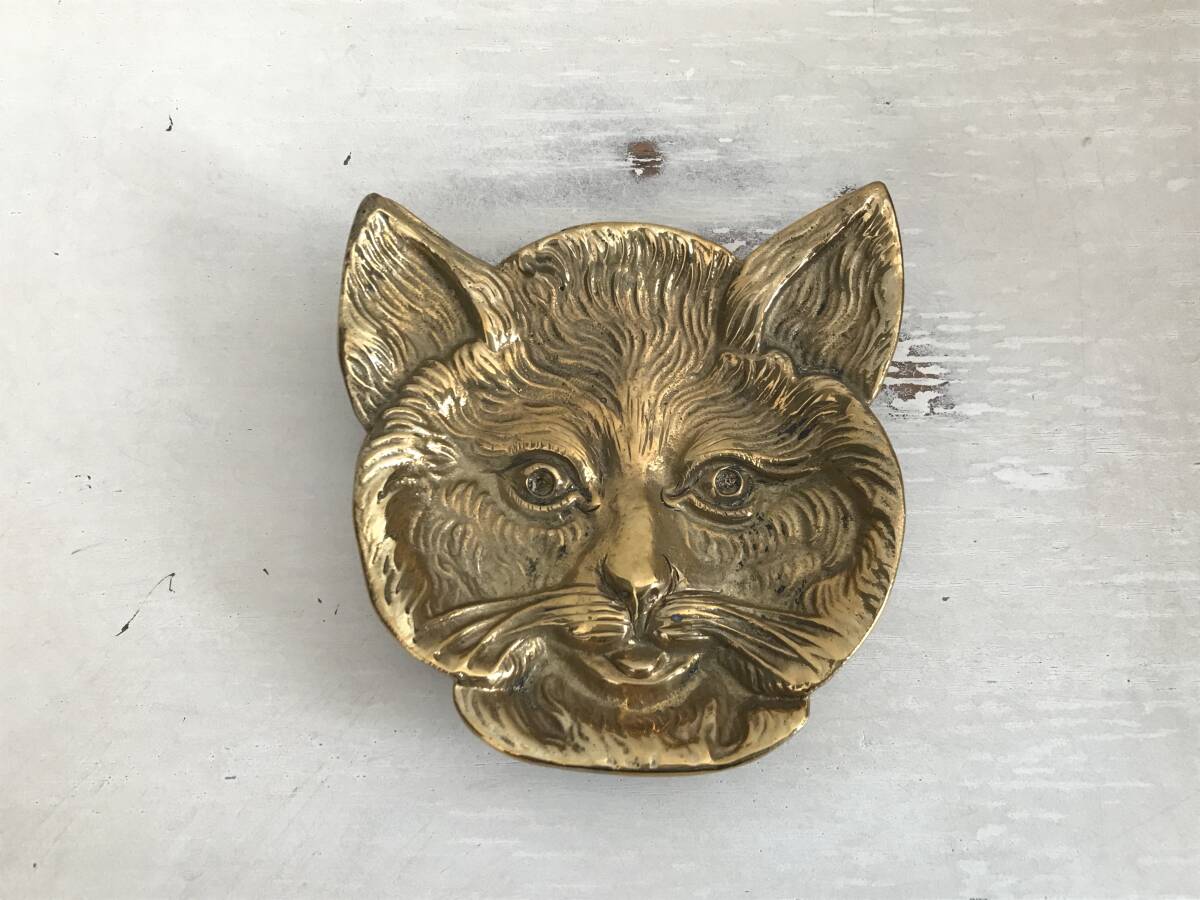 フランス 蚤の市 アンティーク 猫 小皿 灰皿 アスティエ ブラス フランス 蚤の市 アンティーク 猫 小皿 灰皿 アスティエ ブラス