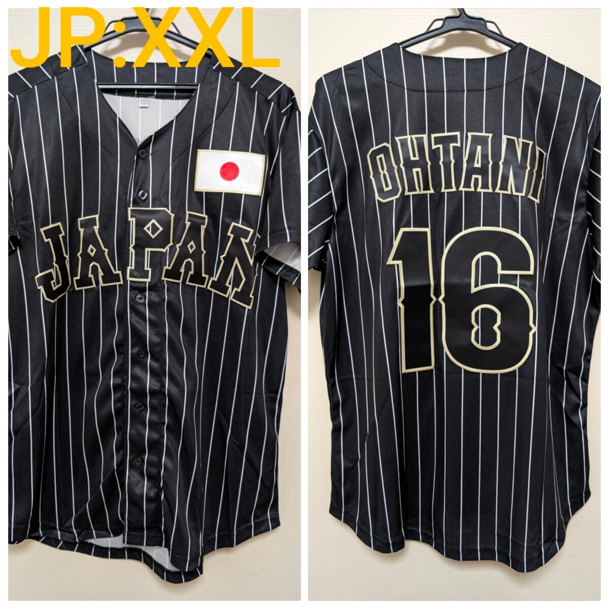 Yahoo!オークション - ☆JP/XXL☆野球 日本代表 黒ユニフォーム 