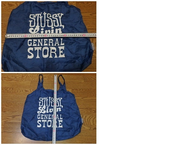 n403k stussy Stussy livin general store Chico Bag эко-сумка портфель синий б/у 