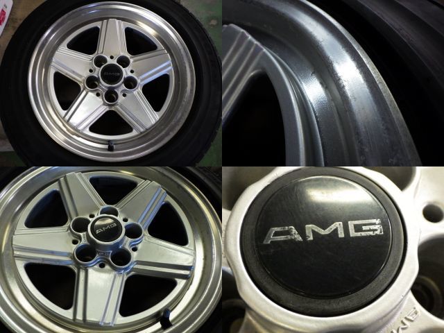 ☆希少!★ベンツ 500SL R107 107046 SL 107★AMG ヒトデ 16インチ 4本 215/50R16 1400100 純正 アルミ 112 5H 16 8J 中古 ホイール_画像6