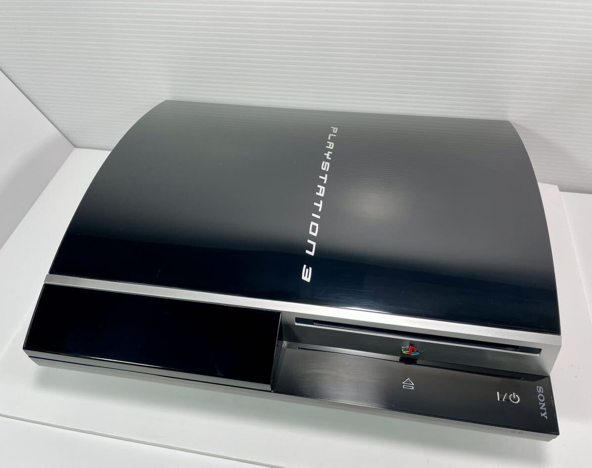 美品 動作品 SONY ソニー PS3 CECHH00 40GB Playstation3 ブラック FW:2.00プレイステーション３ 純正箱付き セット_画像6