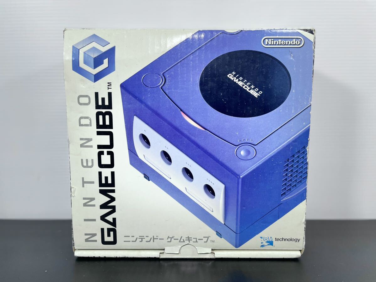 美品 動作品 Nintendo 任天堂 ニンテンドー ゲームキューブ GAMECUBE GC DOL-001 バイオレット AVケーブル 付きセット 送料無料 (64)_画像9