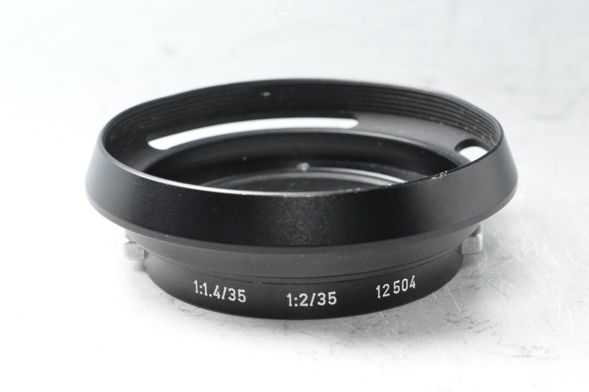 #a1323【良品】 Leica ライカ 12504 ズミルックスM35mm(2nd) ズミクロンM35mm用フード_画像2