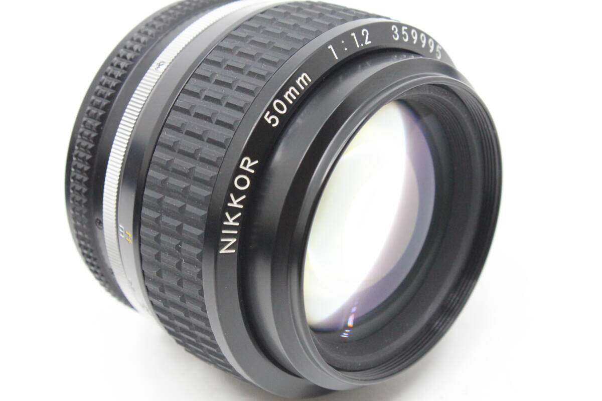 【送料無料１円／使用頻度少美品】 ニコン Nikon Ai-S AIS NIKKOR 50mm F1.2 元箱 取説 FILTER 52mm L37C MT4220_画像4