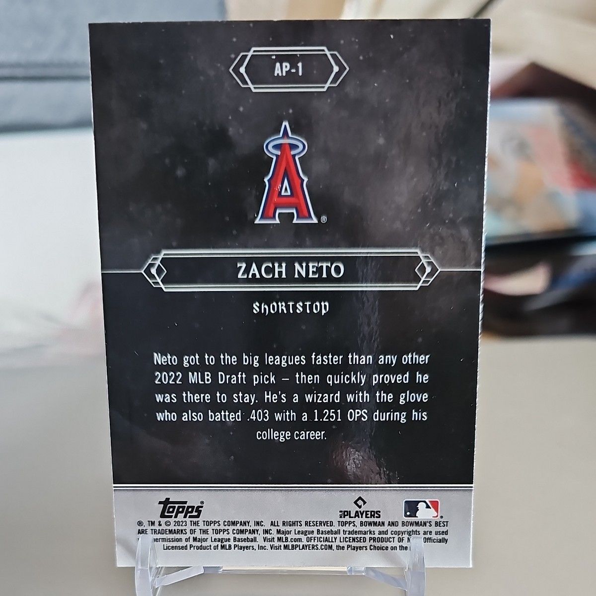 MLB TOPPS BOWMAN'S BEST ZACH NETO インサート RC