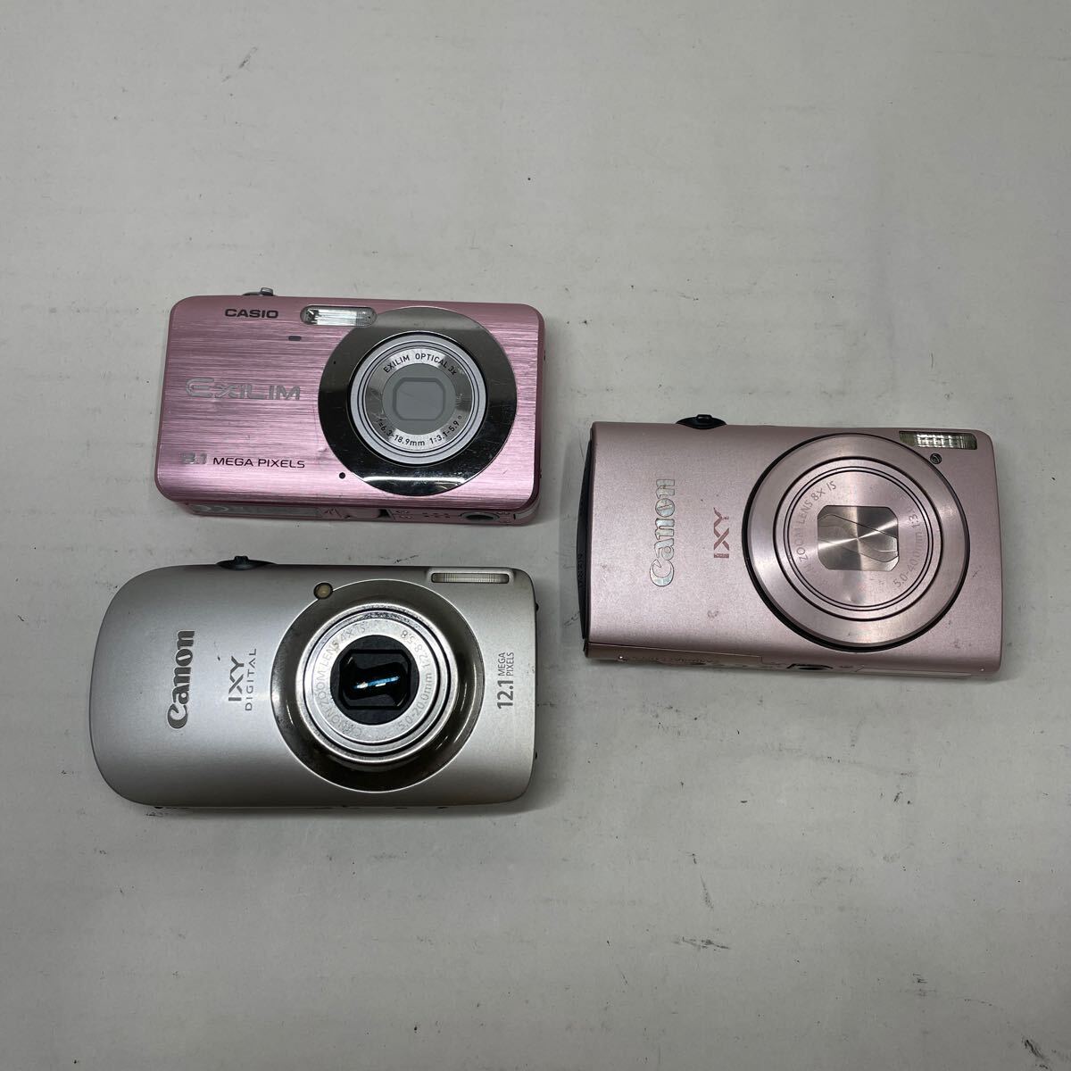 ジャンク/返品不可 カメラ 3台 Canon IXY FULL HD,IXY DIGITAL 510 IS,CASIO EXILIM #j01869_画像3