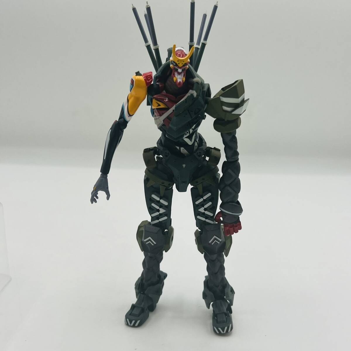 【中古】 リボルテック エヴァンゲリオン 海洋堂 ニコイチ型新2号機α フィギュア / REVOLTECH EVANGELION EVA JA-02機体流用 KAIYODO_画像5