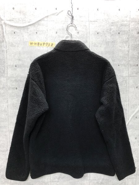 良品計画 無印良品 メンズ ボア フリース ジップジャケット L-XL 黒 ポリエステル_画像5