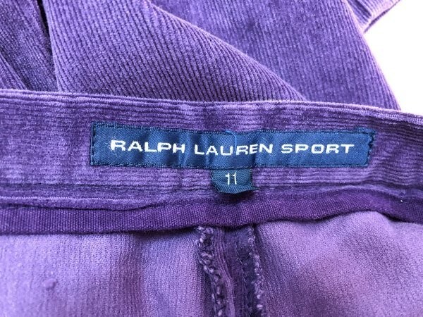 Ralph Lauren SPORT Ralph Lauren sport stretch corduroy pants 11 purple purple cotton other 