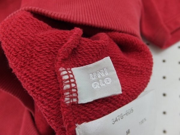 UNIQLO ユニクロ メンズ スニーカープリント プルオーバー 半袖カットソー 大きいサイズ XL 赤_画像2