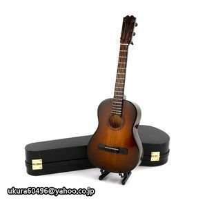 アコースティックギター 楽器 インテリア アコギ プレゼント ミニ ab1252 リアル 木製 16㎝ ギターの画像2