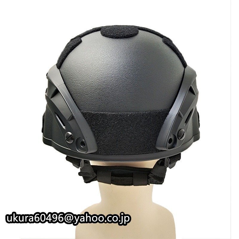 新品軽量 サバイバルゲーム 衝撃吸収 ブラック サバゲーヘルメット タクティカルヘルメット スワット SWATミリタリーヘルメットの画像3