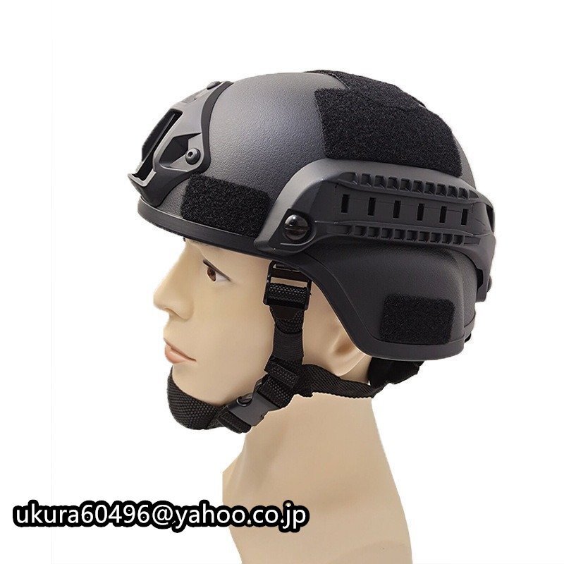 新品軽量 サバイバルゲーム 衝撃吸収 ブラック サバゲーヘルメット タクティカルヘルメット スワット SWATミリタリーヘルメットの画像4