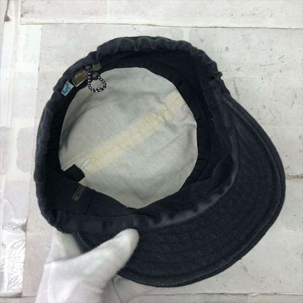 Phatee wear ファッティ―ウェア リネン 麻 HEMPFLAT BLACKFLAT 帽子 ブラック MH632024031103_画像7