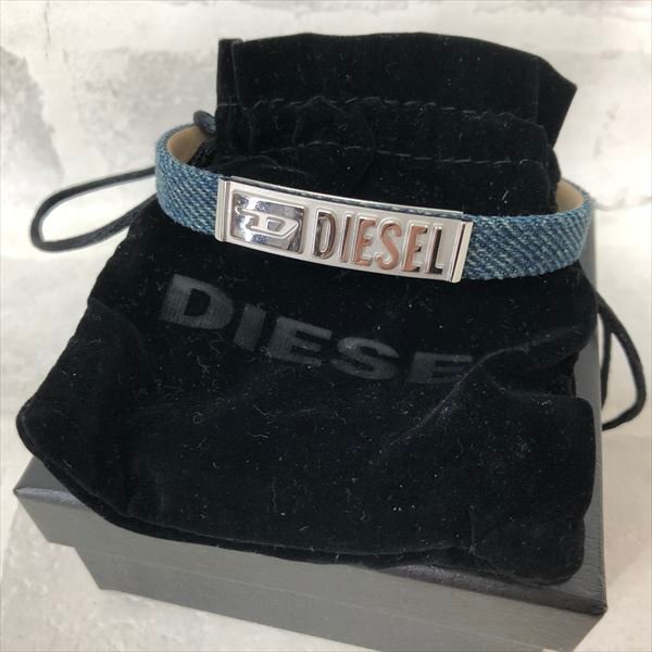 DIESEL diesel box have Logo plate Denim cloth bracele SIZE: approximately 18.5cm~20.5cm MH632024032608