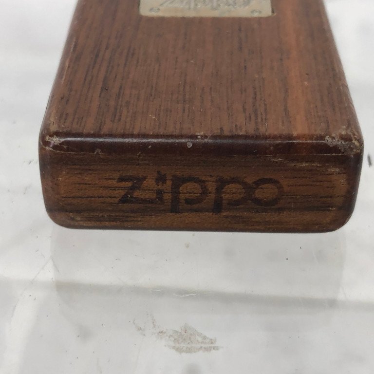 ZIPPO ジッポ WOOD 天然木 ウォールナット ウッドライター オイルライター MU632024032209_画像3