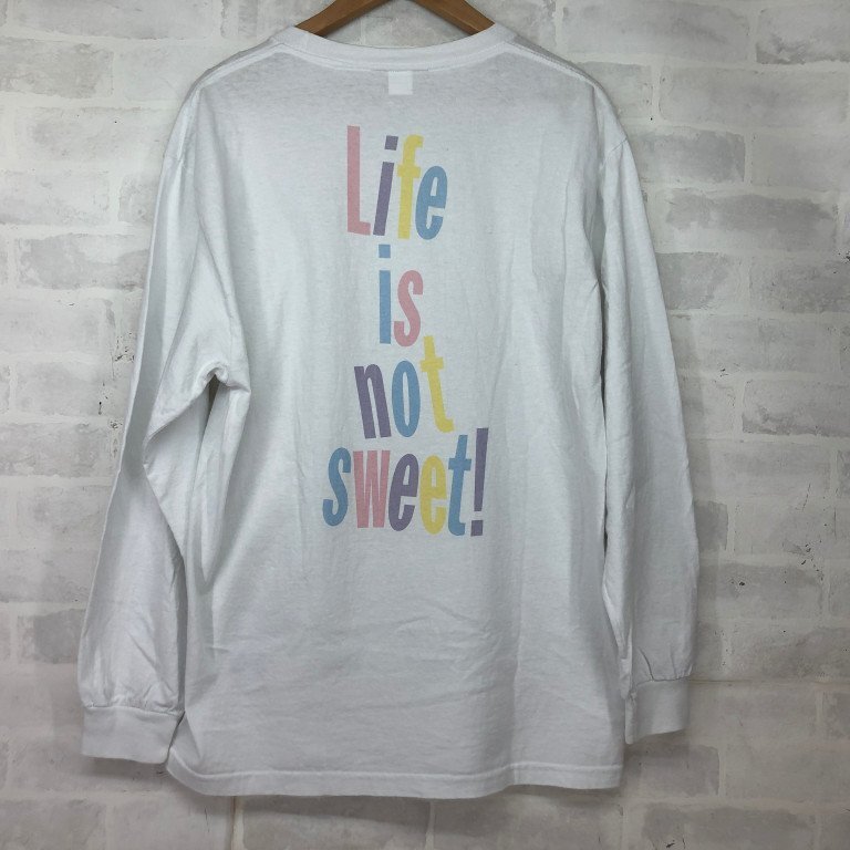 SAMPLES サンプルズ 21SS LIFE IS NOT SWEET L/S TEE 長袖Tシャツ トップス SIZE:L ホワイト MH632024032605_画像1