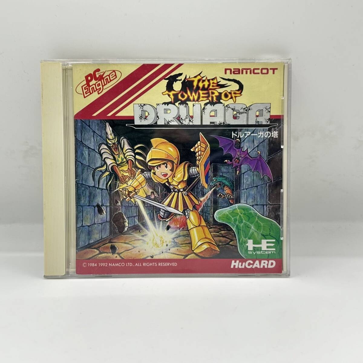 【希少】PCエンジン ナムコ ドルアーガの塔 HuCARD ゲーム ソフト ハドソン / PC Engine THE TOWER OF DRUAGA NAMCOT HE SYSTEM HUDSON_画像1