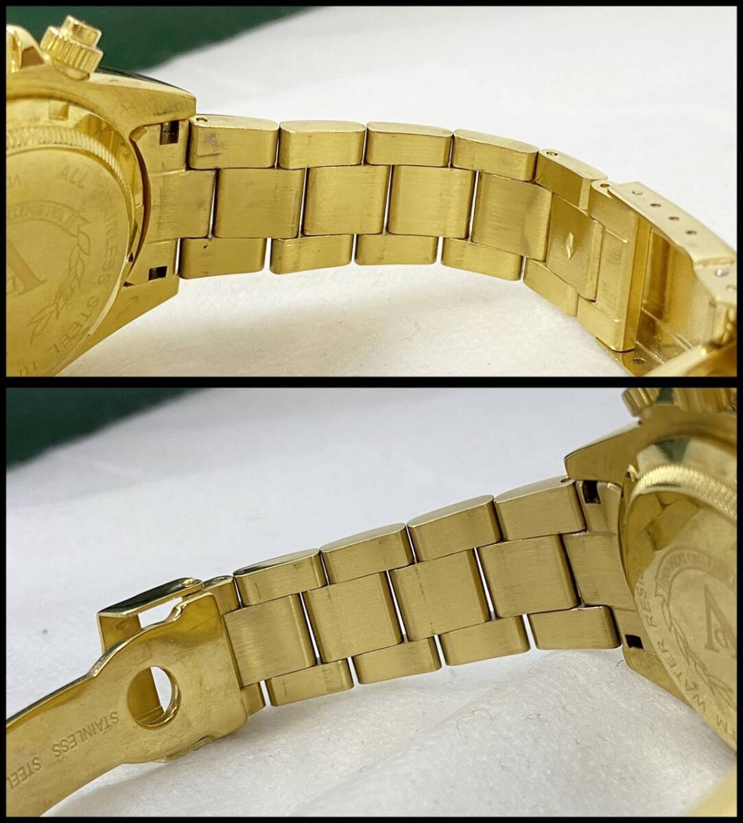 中古 バレンチノ ドマーニ クロノグラフ VD006 ゴールド メンズ腕時計 ヴァレンティノ クォーツ VALENTINO DOMANI_画像7