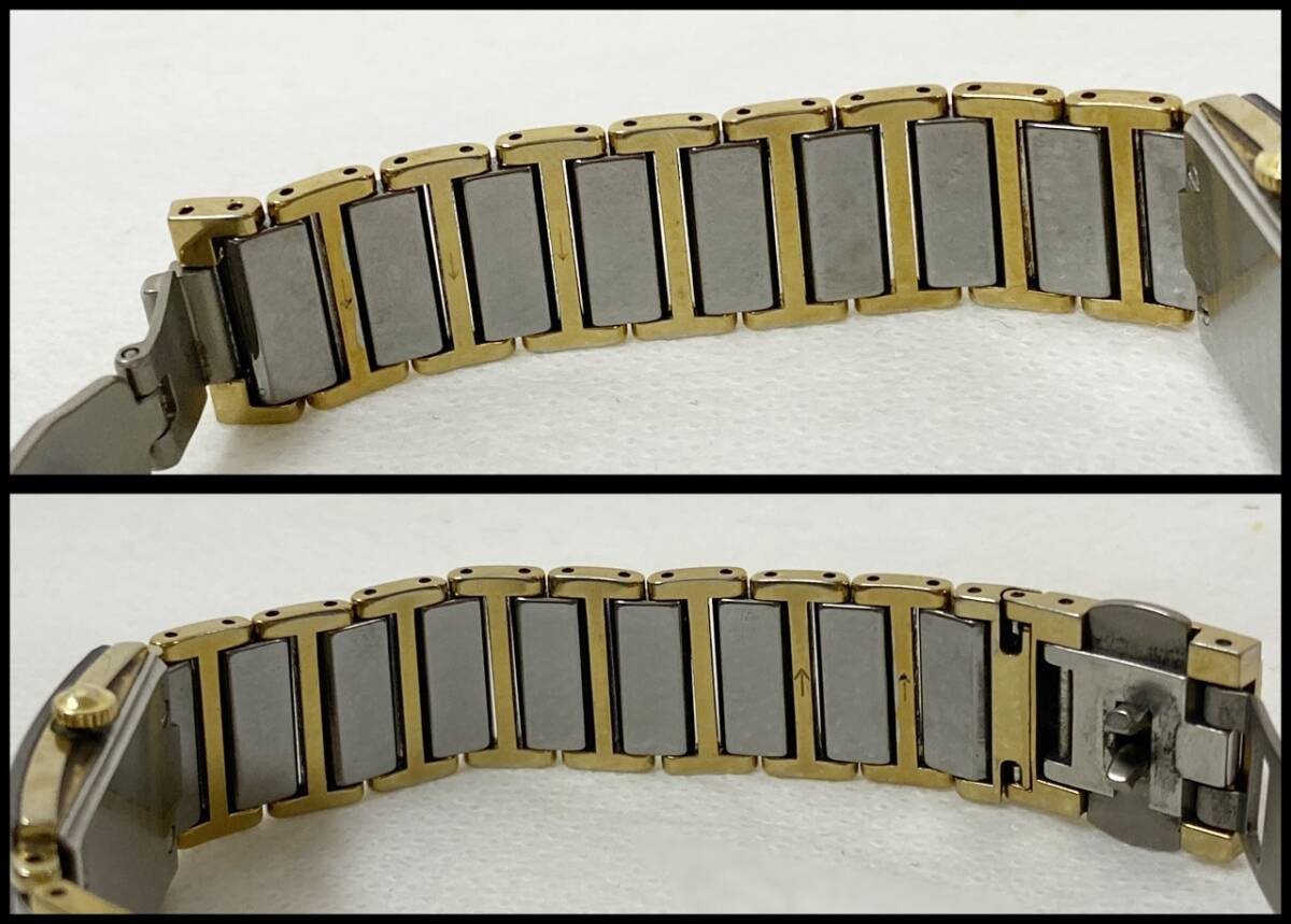 中古 ラドー ダイヤスター 153.0283.3N スクエア レディースクォーツ 腕時計 RADO 稼働中の画像10