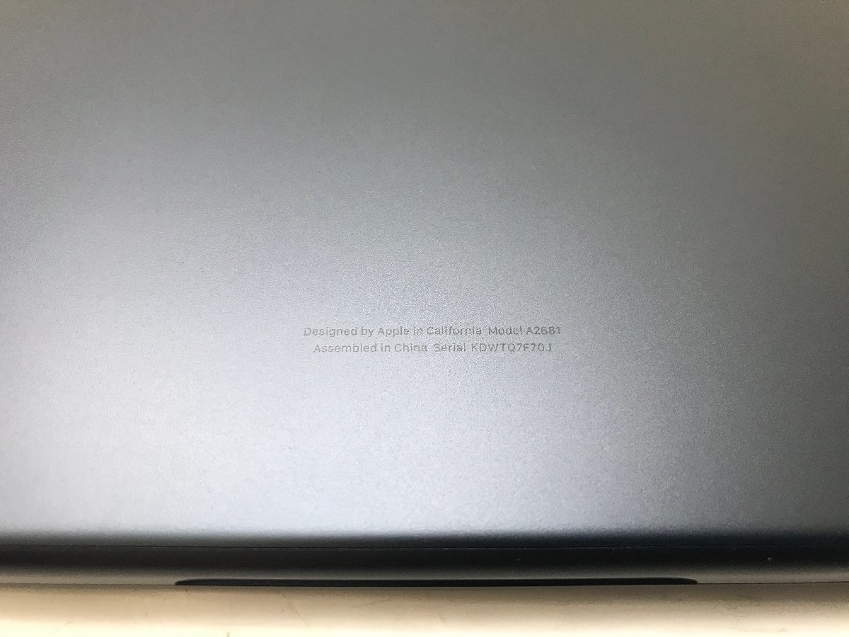 充放電回数1回！ 極美品 Apple アップル MacBook Air 13インチ 2022 M2 8コアCPU 8コアGPU 16GB SSD256GB CTOモデル ノートPC Z160001C9_画像6