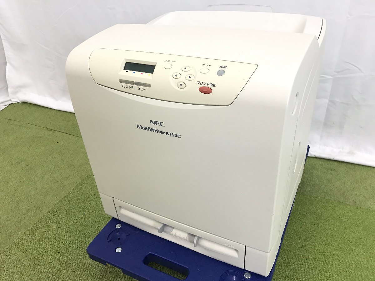 NEC 日本電気 MultiWriter 5750C カラーレーザープリンター 最大A4 ネットワーク印刷 液晶モニタ コンパクトサイズ PR-L5750C TD03027N_画像1