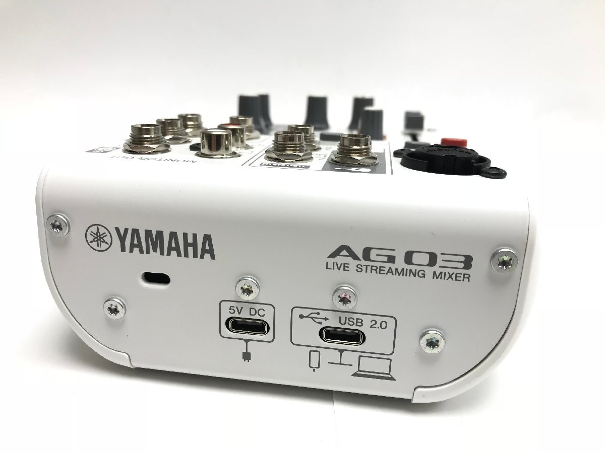 YAMAHA ヤマハ ウェブキャスティングミキサー AG03 MK2 音響機材 USBケーブル付属 ジャンク品 Y03020S_画像4