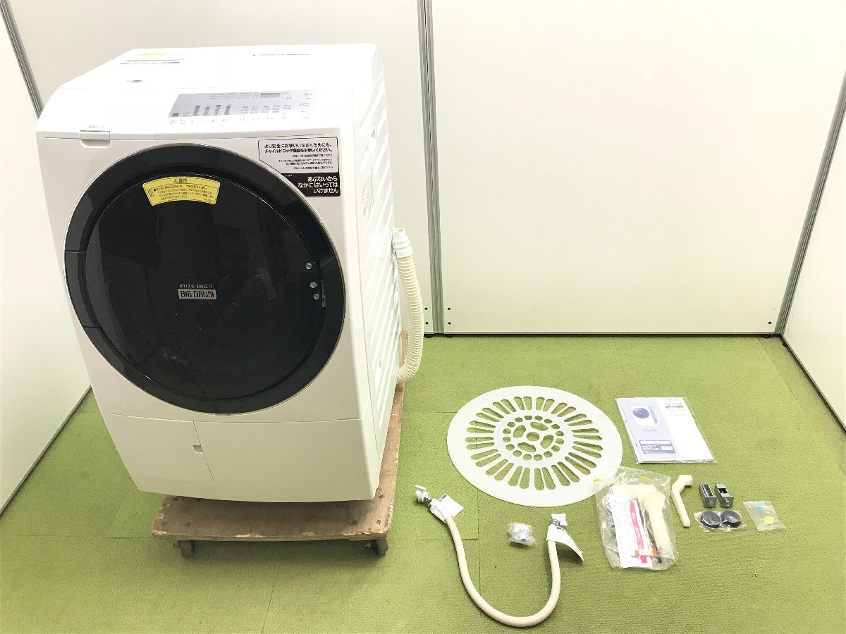 HITACHI 日立 ヒートリサイクル 風アイロン ビッグドラム ドラム式洗濯乾燥機 BD-SG100FL 左開き 斜型 洗濯10kg 乾燥6kg 21年製 YD03019S
