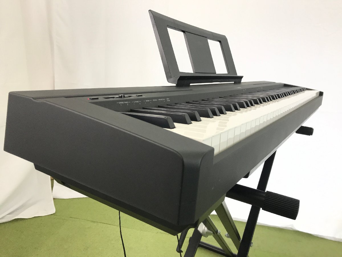 美品★ヤマハ YAMAHA Pシリーズ 電子ピアノ 88鍵 最大同時発音数64音 スマホ タブレット連携 P-45B 2021年製 スタンド 椅子付き T03070N_画像6