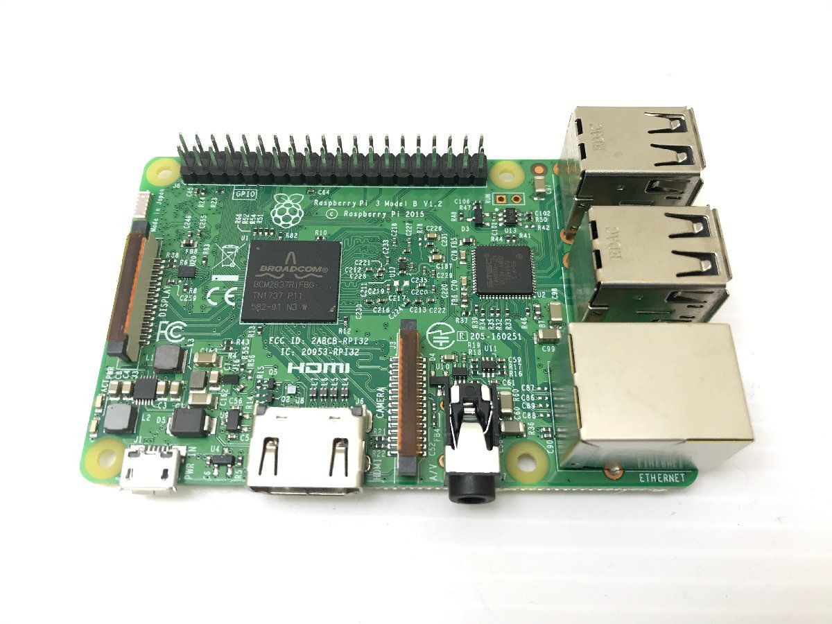 未使用品★Raspberry Pi 3 Model B（UD-RP3）ラズベリーパイ ラズパイ 第3世代 メインボード Bluetooth Wi-Fi対応 T03078-3Nの画像4