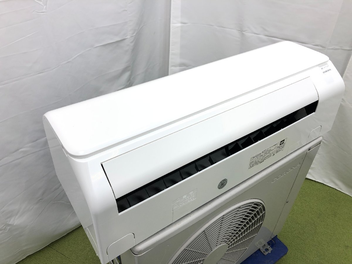 美品 CORONA コロナ ReLaLa エアコン CSH-N2222R おもに6畳用 2.2kW 6畳～9畳 内部乾燥 除湿 暖房 2022年製 リモコン付属 d03111Sの画像4