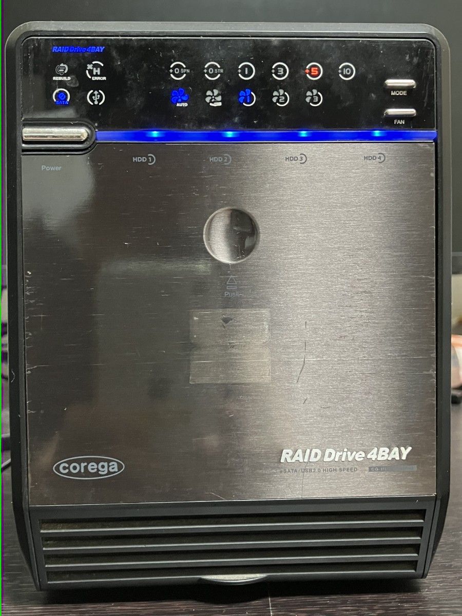 Corega 4BAY RAID CG-HDC4EU3500 HDDケース 中古 