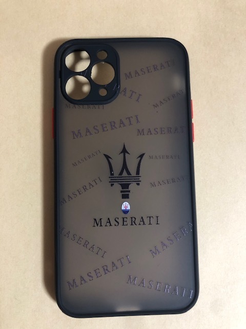 送料無料！MASERATIロゴ　マセラティ　iphone11PRO用　スマホケース　MC20　ギブリ　レヴァンテ　クワトロポルテ　グランツーリズモ