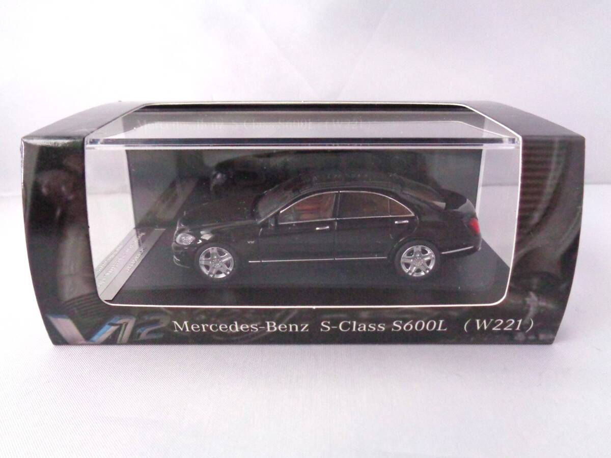 モーターヘリックス 1/64 Mercedes-Benz S-Class S600L W221 Black メルセデスベンツ Sクラス ブラック ②の画像1