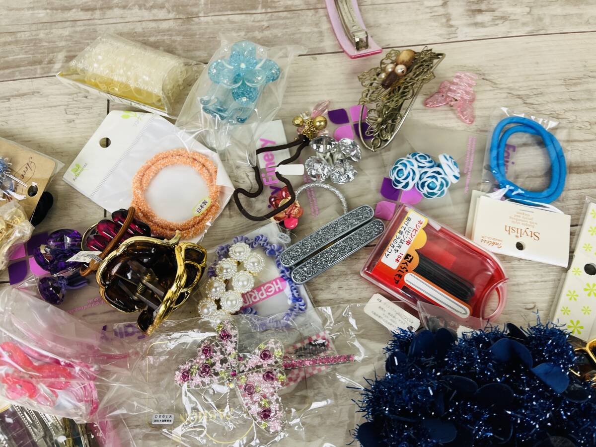 [No.2951] ヘアゴム ヘアアクセサリー 大量 まとめ売り ヘアピン バレッタ シリコンゴム カチューシャ ヘアクリップ まとめて_画像8