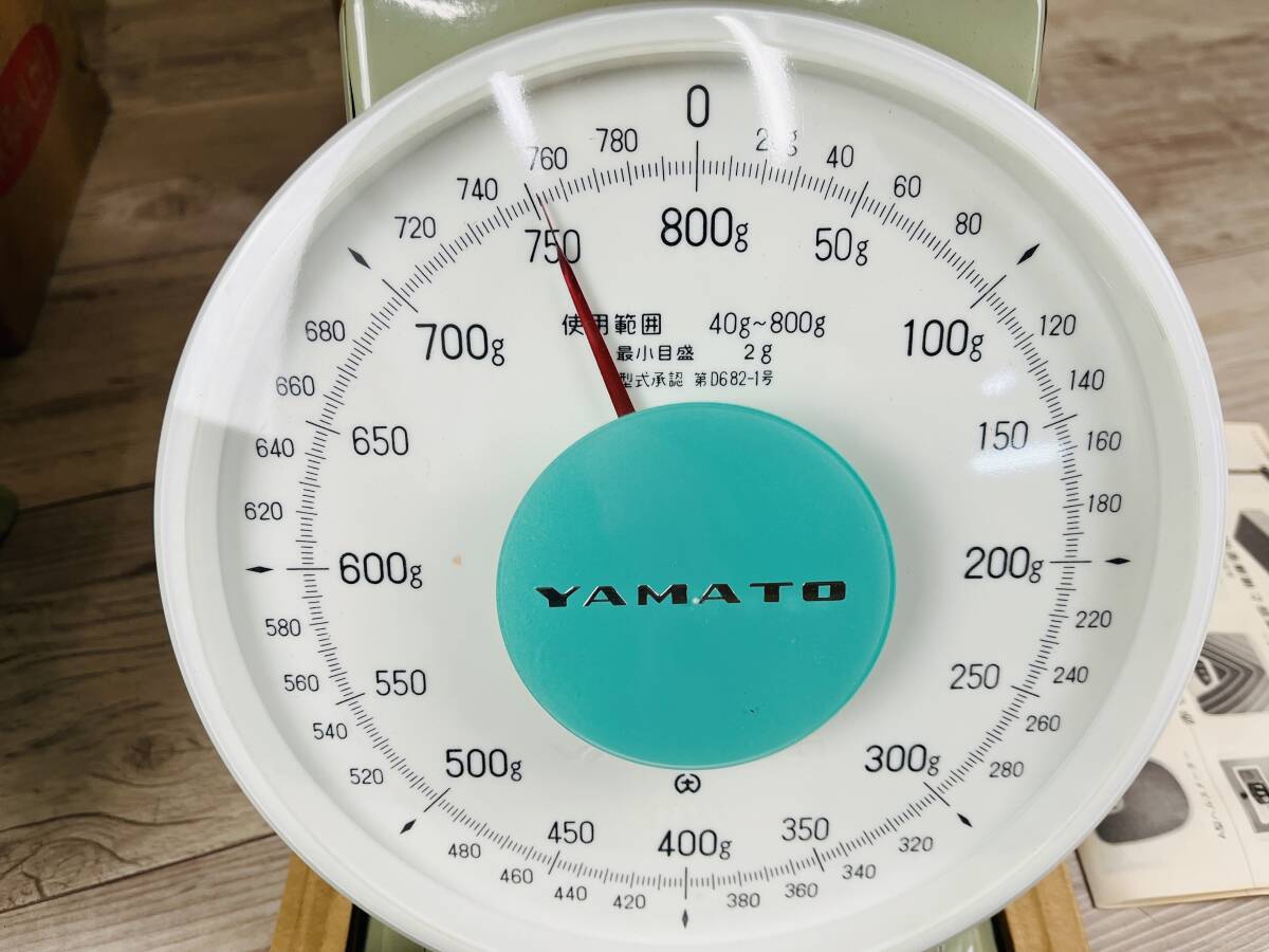 [No.1161] Yamato. - kali Yamato 2 шт. продажа комплектом сверху весы весы итого .YAMATO шкала сверху тарелка автоматика весы Showa Retro Vintage античный 