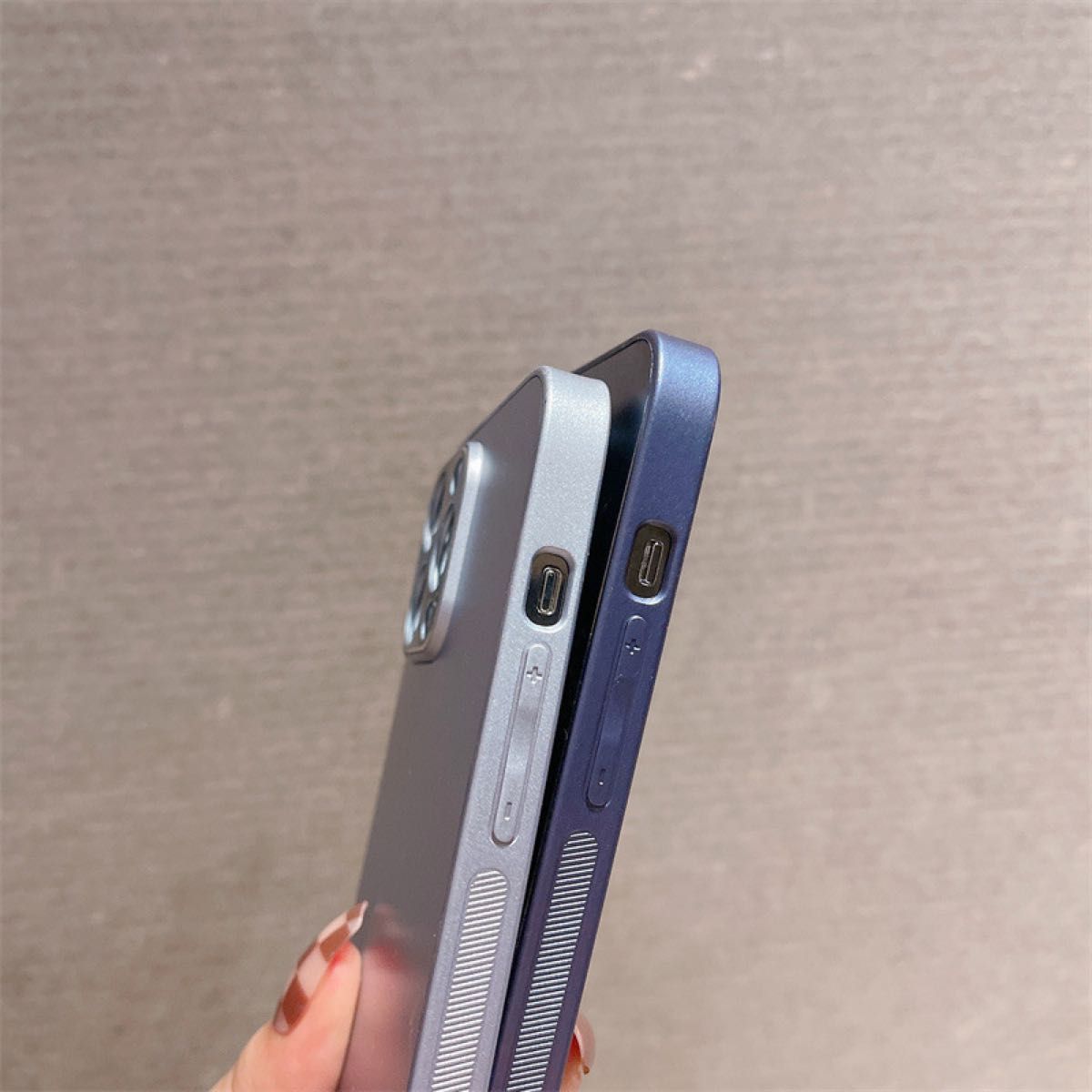 iPhone 14pro アイフォン14 スマホケース ピンク ハードカバー 薄型 軽量 マット素材