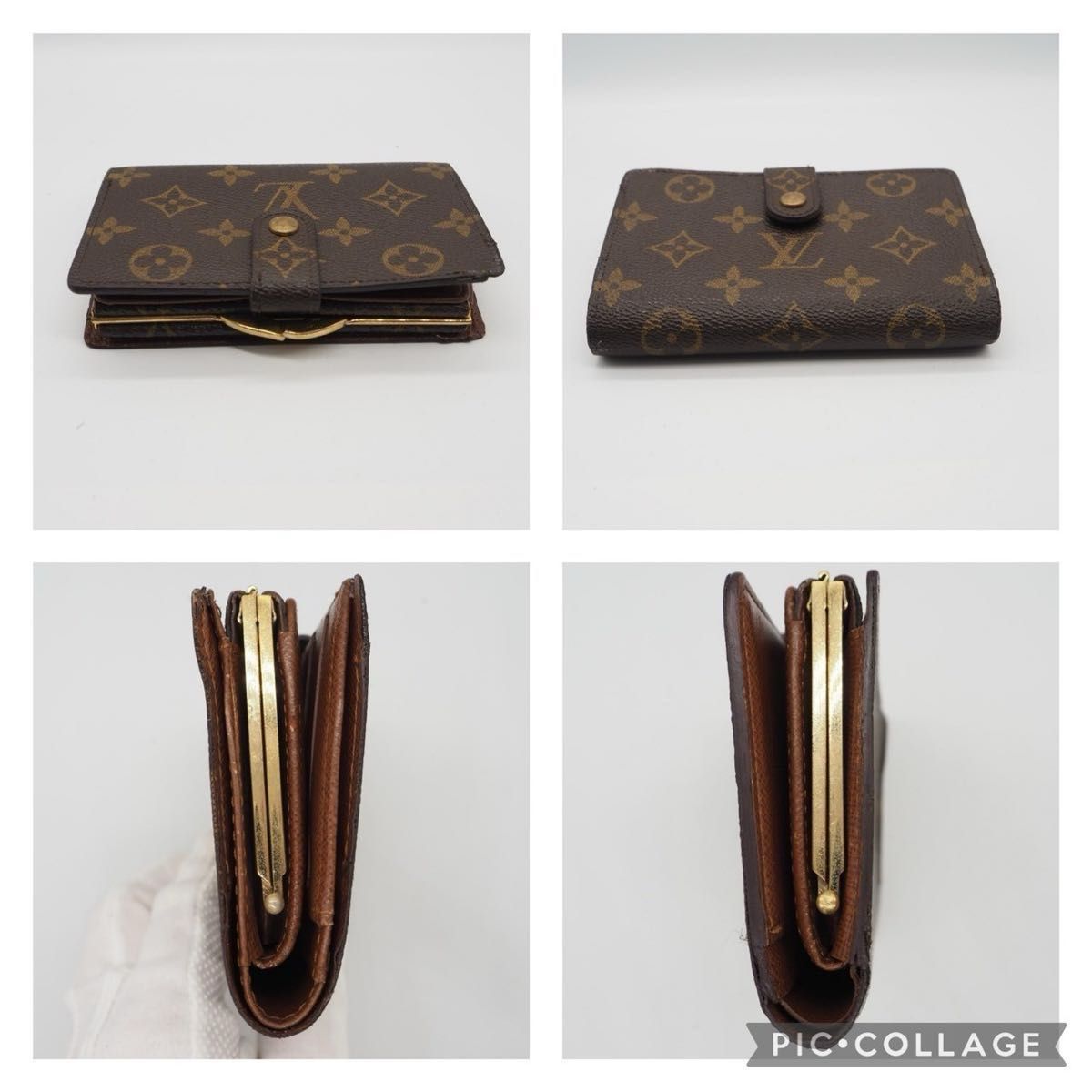 LOUIS VUITTON ヴィエノワ ルイヴィトン モノグラム がま口 がま口財布 コンパクト 財布