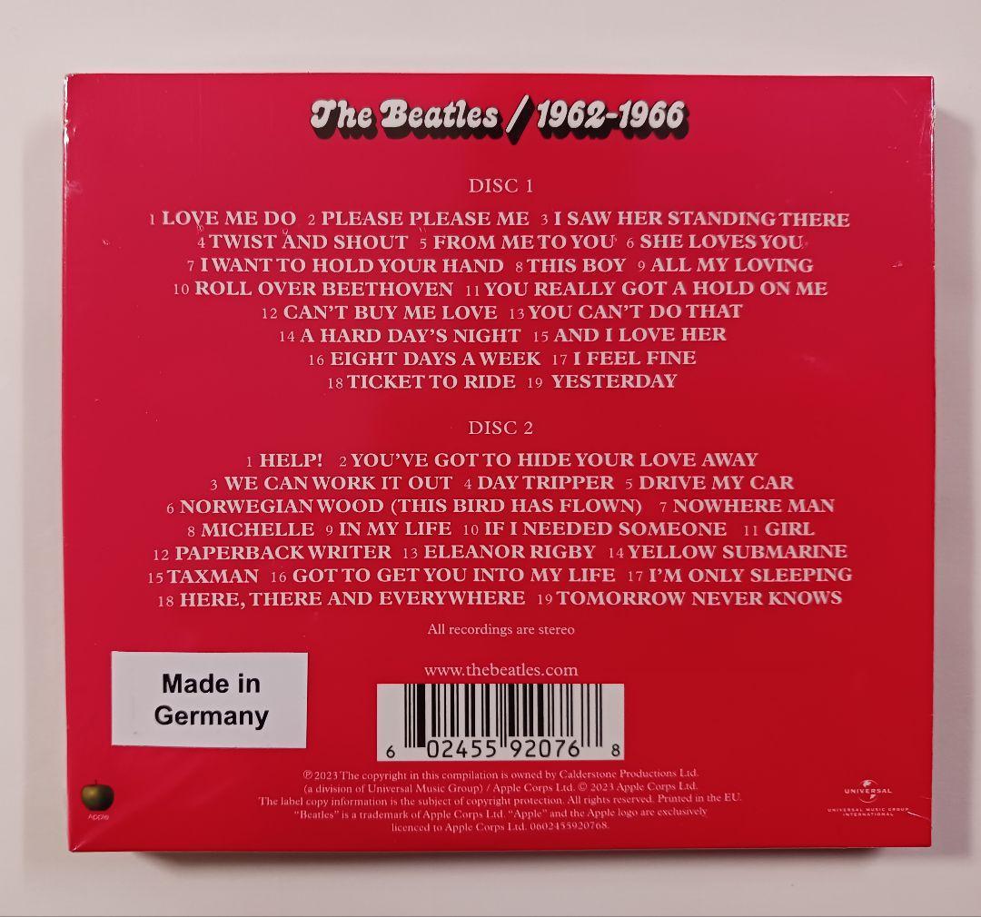 送料無料！ The Beatles - 1962-1966 red album 2CD (2023 mix) ザ・ビートルズ