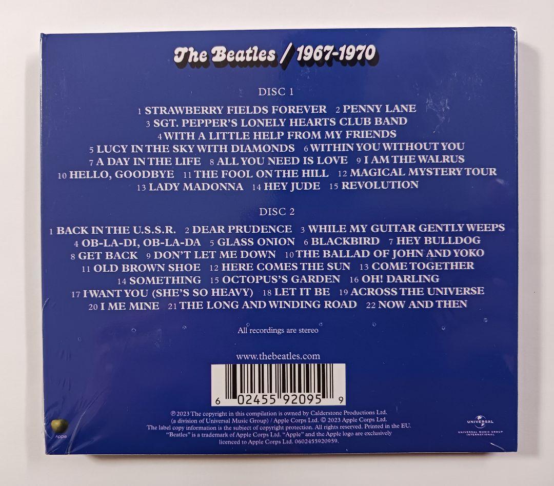 送料無料！ The Beatles 1967-1970 blue album 2CD (2023 mix) ザ・ビートルズ