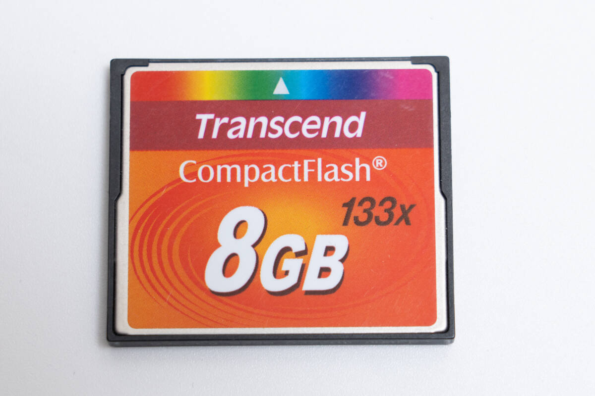#81ab Transcend トランセンド 133x 8GB コンパクトフラッシュ CFカード カメラカード メモリーカードの画像1