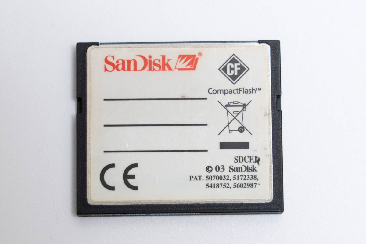 #81h Sandisk サンディスク CF 1GB 1.0GB コンパクトフラッシュ CFカード_画像2