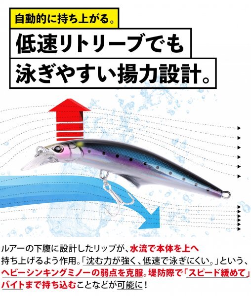 【送料185円】※訳あり※青物ルアー セット ミノー ヒラメ シーバス 4個 120mm 45g ヘビーシンキング 貫通ワイヤー 120Gko-A4-_画像3