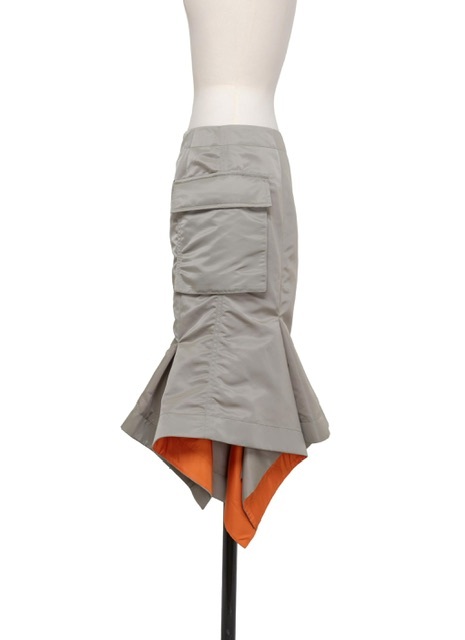 宇多田ヒカル着！定価以下★新品未使用★sacai2024ss Nylon Twill Skirt ワンピース MA-1風巻きスカートの画像7