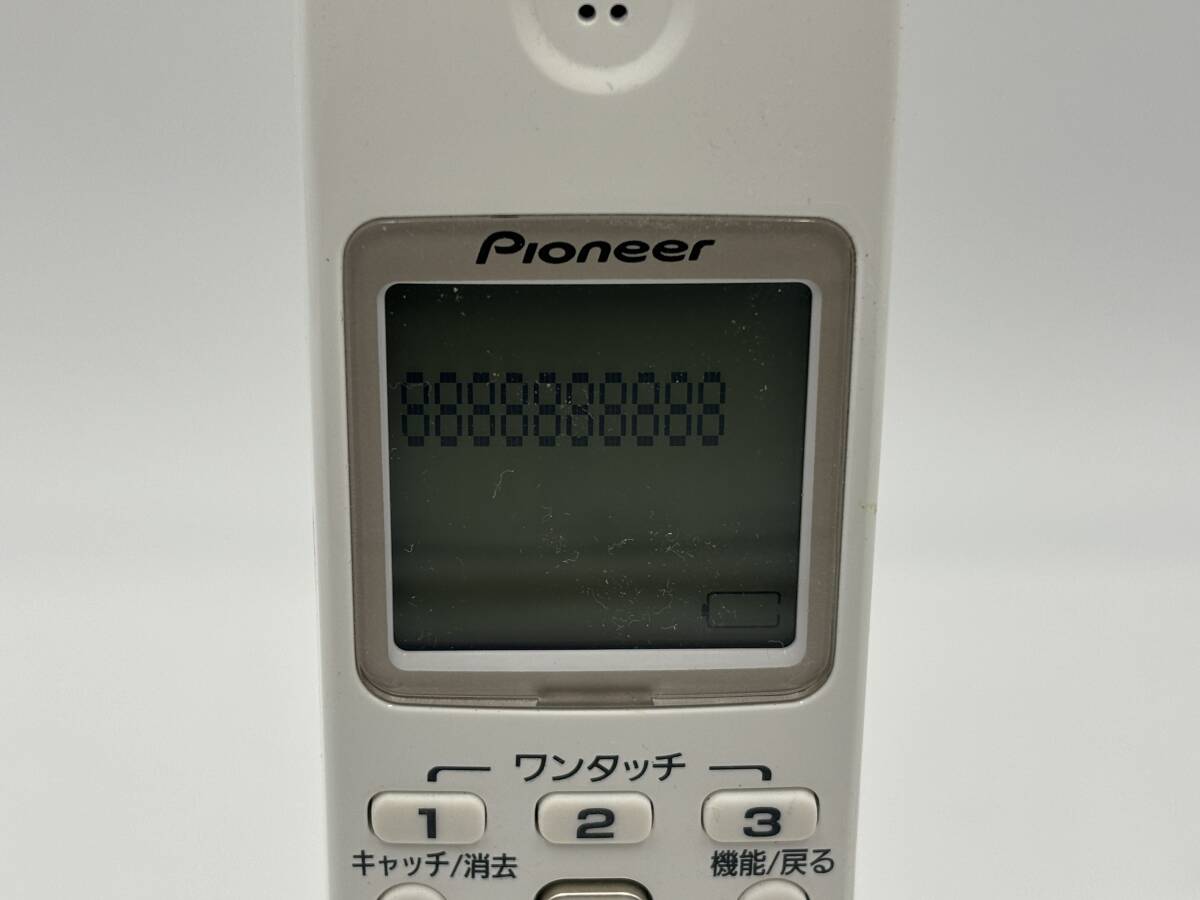 Pioneer/パイオニア 子機 充電器付き 通電・簡易ボタン操作確認済み TF-EK35-Wの画像2