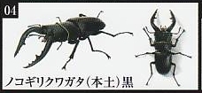 いきもの大図鑑 くわがた06 ノコギリクワガタ(本土)黒 1種単品の画像1